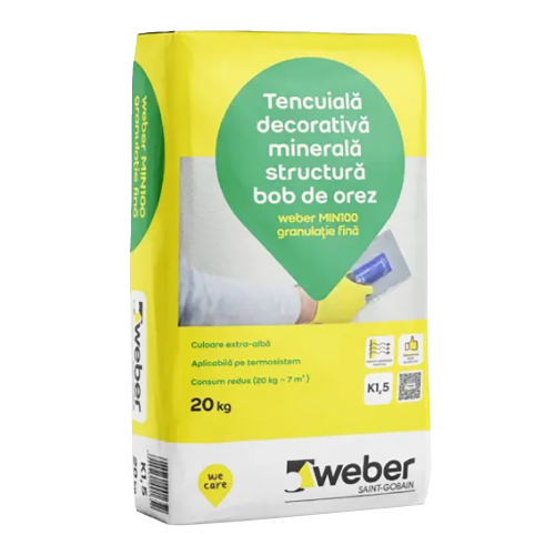 Tencuiala decorativa Weber Min100 Coroed-30 20kg