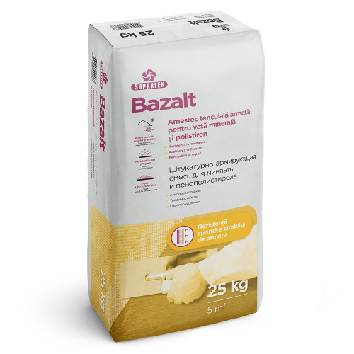 Amestec de tencuiala armata Supraten BAZALT 25 kg