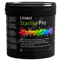 Эпоксидно-гелевая шпатлевка Starlike Pro 1-20 мм, 35 ​​тюбиков, Arenaria, 2,5 кг - разные цвета.