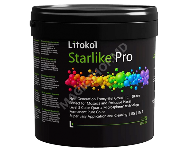 Эпоксидно-гелевая шпатлевка Starlike Pro 1-20 мм, 35 ​​тюбиков, Arenaria, 2,5 кг - разные цвета.