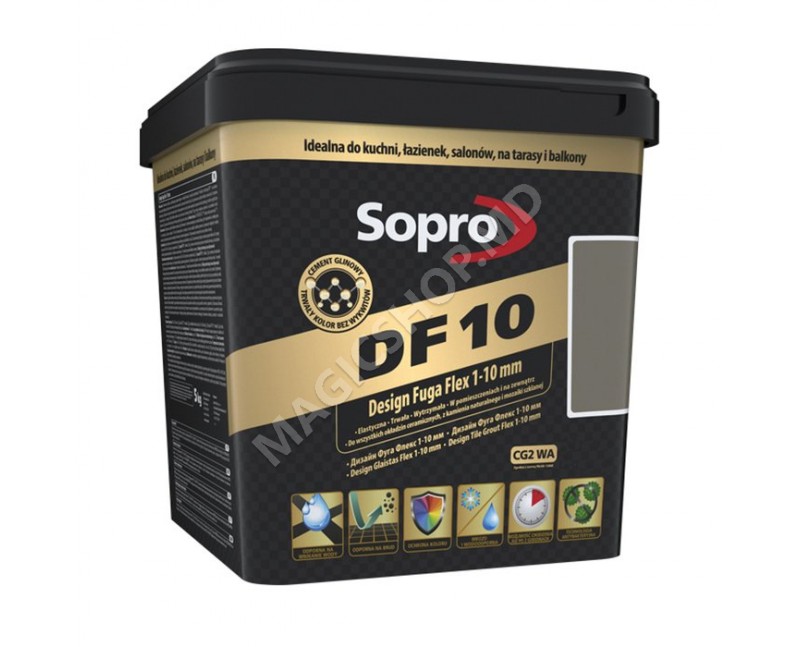 Шпаклевка Sopro DF 10 Бетон серый №14 2,5 кг - разные цвета