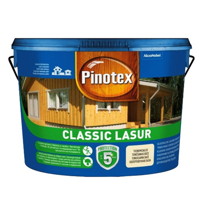 Impregnant lemn Pinotex Classic Lasur Tic 10L - diferite culori
