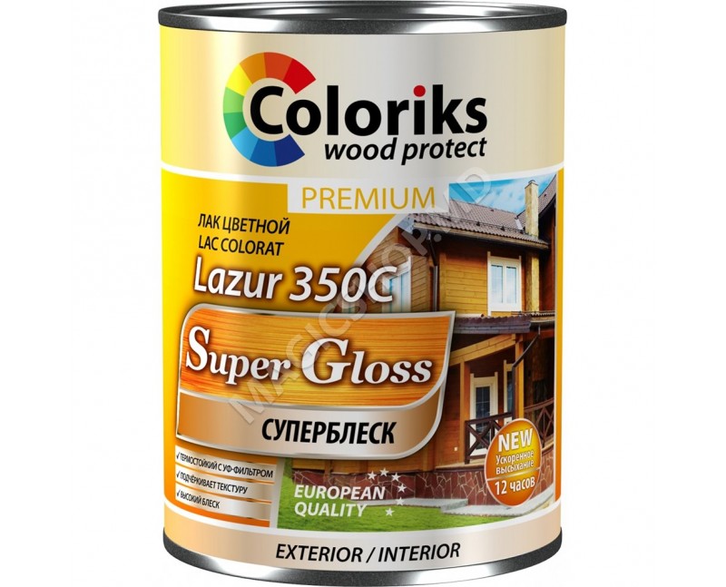 Lac Premium Lazur 350C, 2,5L - diferite nuante