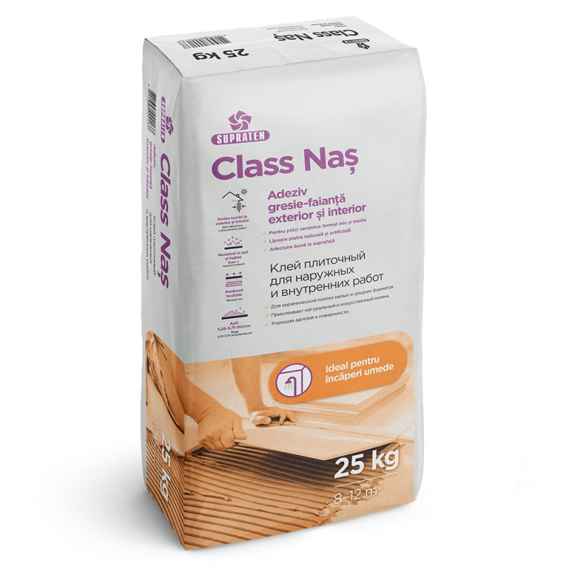 Adeziv pentru gresie si faianta CLASS NAS 25 kg