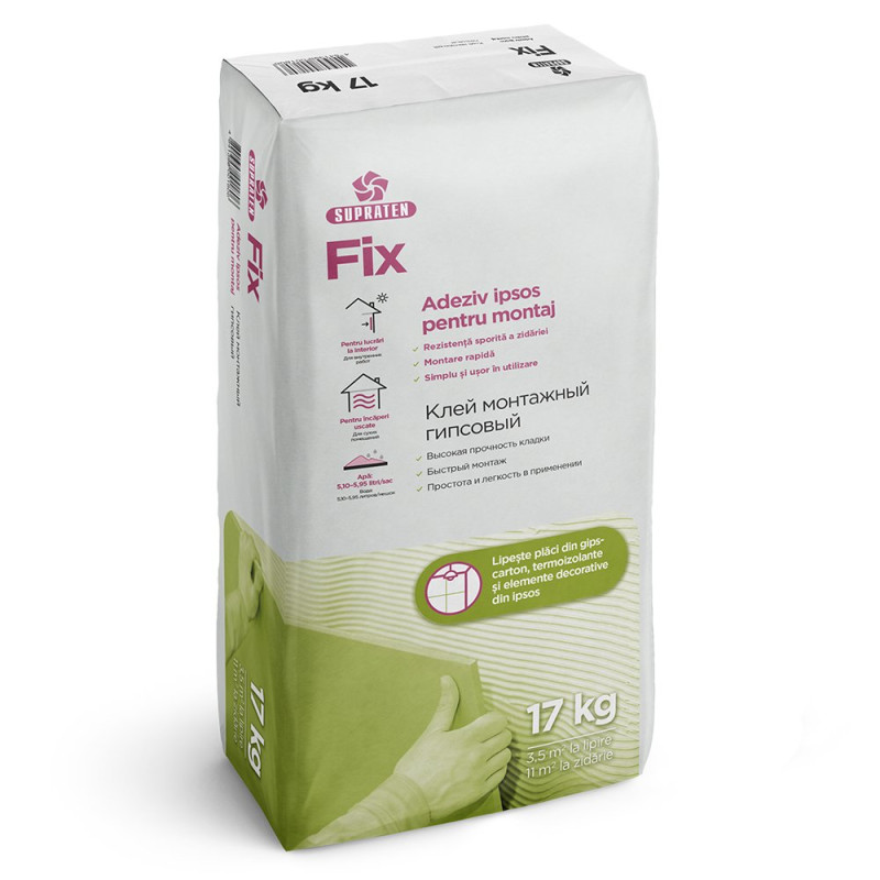 Adeziv pe baza de ipsos FIX 17 kg