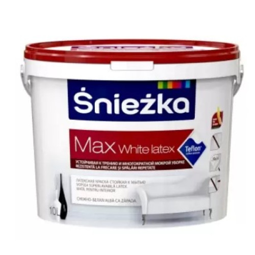 Emulsie interioara alba SNIEZKA MAX White Latex 10L