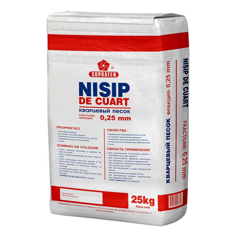 Nisip de cuart 25kg