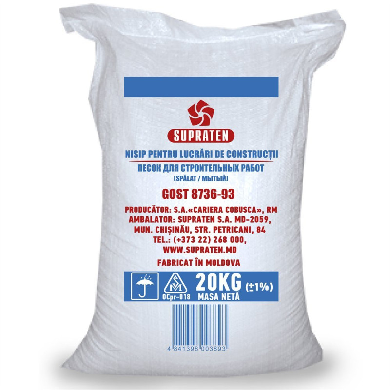Nisip pentru constructii 20kg