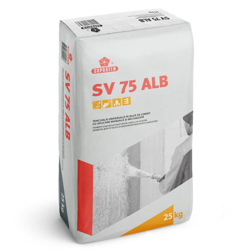 Tencuiala pe baza de ciment SV 75 gri 25kg