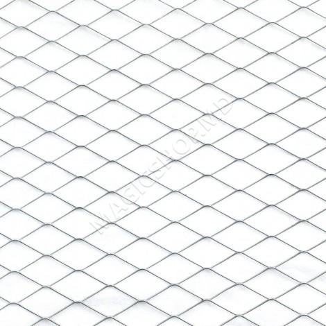 Сетка просечно-вытяжная оцинкованная 25x60x0.5mm 1m