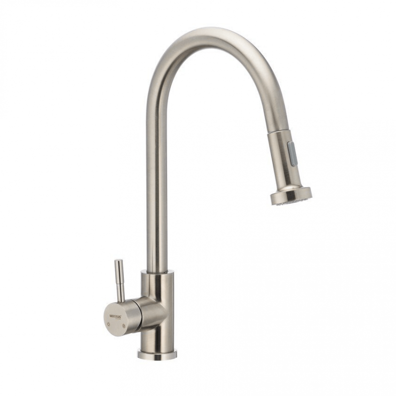 Baterie pentru chiuvetă Mixxus SUS-014-A, Otel inoxidabil