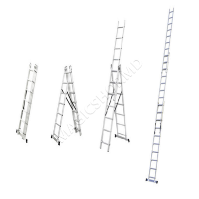 Scara combinata cu 3 sectii 3x7 trepte