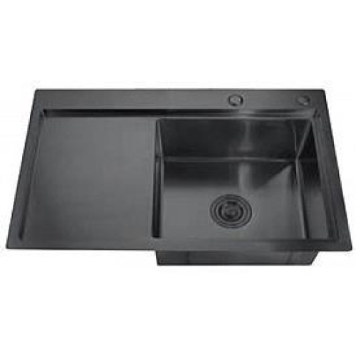 Chiuvetă din oțel inoxidabil BOHM HM 78x49R 21,5 cm Nano-Black