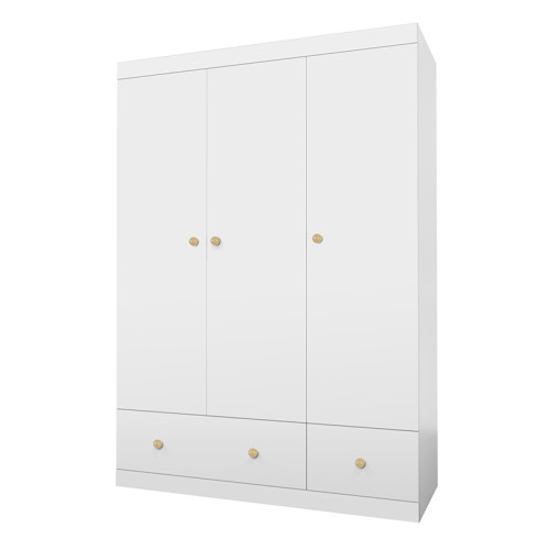 Dulap cu 3 sectiuni Polini kids Fun 1360, alb