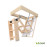 Scara pentru mansarda ECO+ Mini, H-2.8m, 80/90x100cm