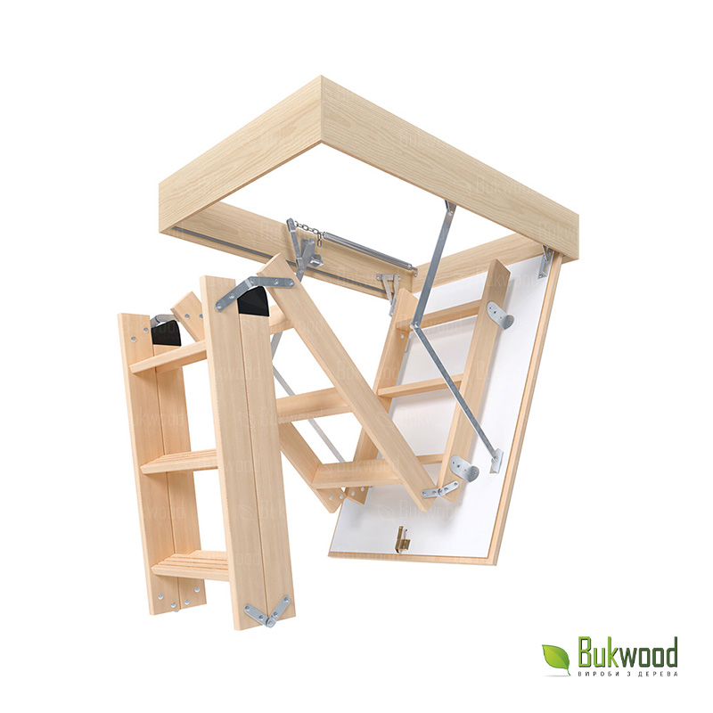 Scara pentru mansarda ECO+ Mini, H-2.8m, 80/90x100cm