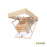 Scara pentru mansarda ECO+ Mini, H-2.8m, 80/90x100cm