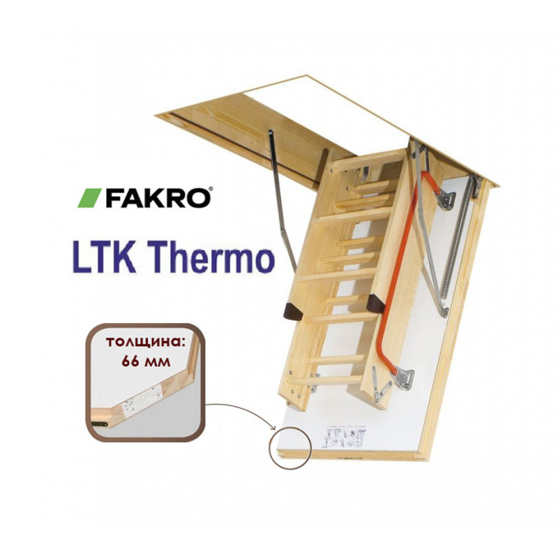 Scara de mansarda LTK Thermo, H-2.8m, 60x120cm
