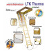 Scara de mansarda LTK Thermo, H-2.8m, 60x120cm