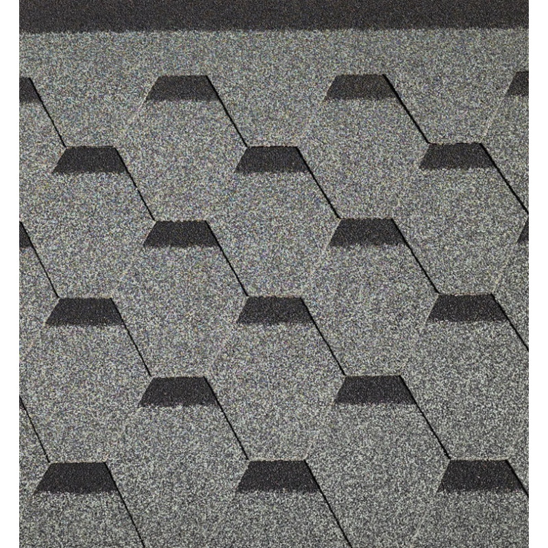 Țigla bituminoasă AxoDach HEXA Gray smoke