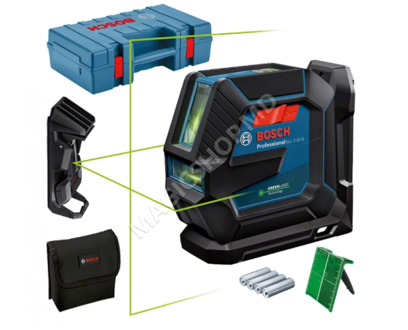 Лазерный уровень GLL 2-15 G Verde 15 m IP64 Bosch