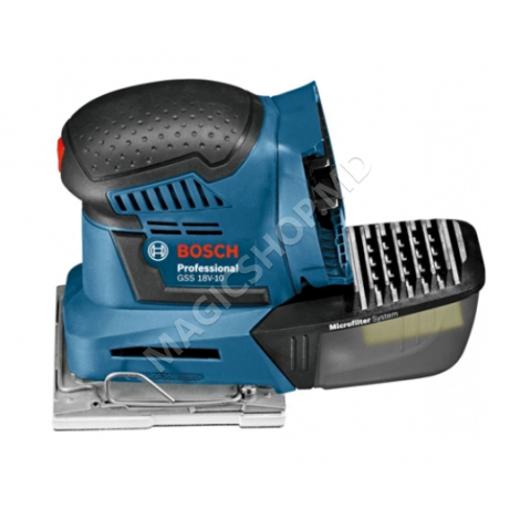 Șlefuitor cu vibrații cu acumulator (fără acumulator) Bosch GSS 18V-10 18 V 22000 vib/min