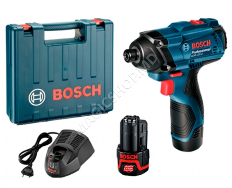 Дрель-шуруповерт GDR 120-LI 100 Нм 1.5 Ач 12 В 0 - 1300/2600 об/мин Bosch