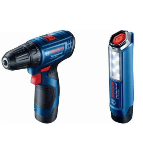 Mașină de găurit + lanternă GSR 120 LI + GLI 12V-300 30 Nm 12 V Bosch