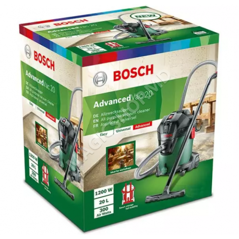 Пылесос Bosch AdvancedVac 20 1200 Вт 220–240 В 260 мбар 20 л