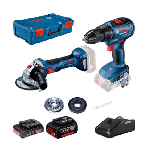 Set scule electrice Bosch GWS 180-LI /GSR 18V-50 125 mm 18 V