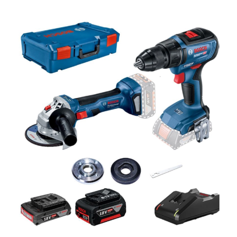 Set scule electrice Bosch GWS 180-LI /GSR 18V-50 125 mm 18 V
