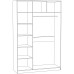 Dulap combinat Liverpool nr. 15 (cu oglinda) 3D