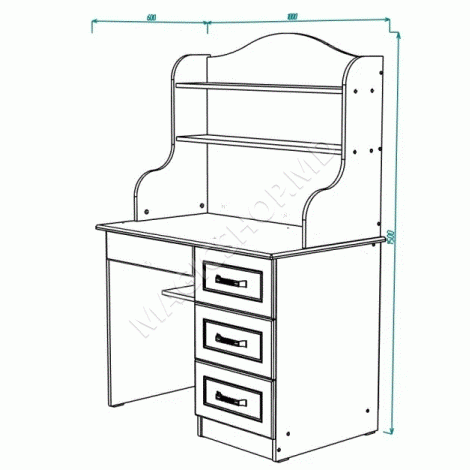 Masă de birou Liverpool nr. 45 Ivory