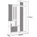 Unitate de hol ML - 4 Var. 2 142x212 cm