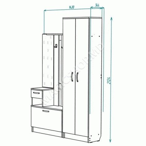Unitate de hol ML - 4 Var. 2 142x212 cm
