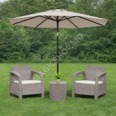 Солнцезащитный зонт на подставке, д.2,7 m Bej, Maro, Antracit