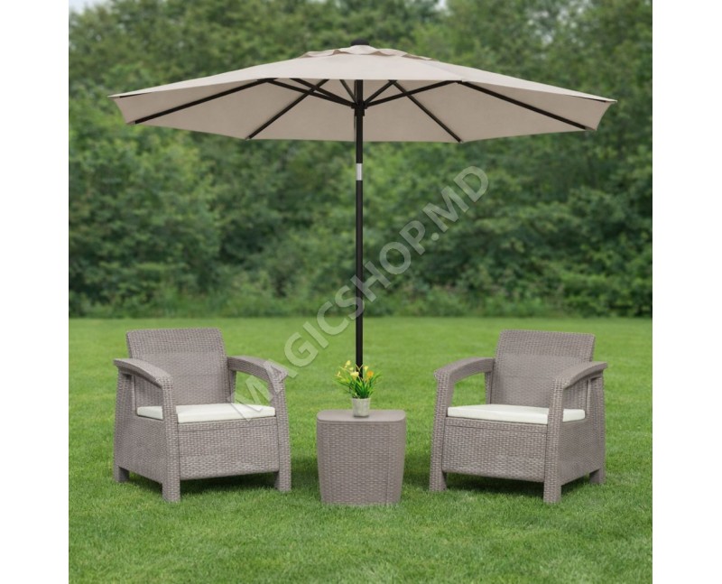 Солнцезащитный зонт на подставке, д.2,7 m Bej, Maro, Antracit