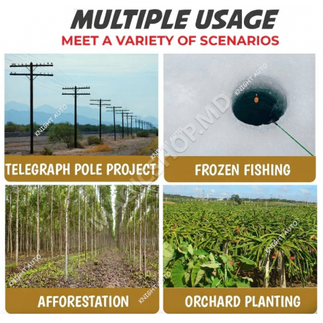 Motobur (foreză de pământ) Sigma cu suport CQ001-4-48F