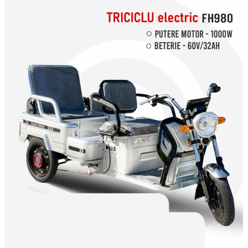 Triciclu electric FH980 1000W-60V/32A
