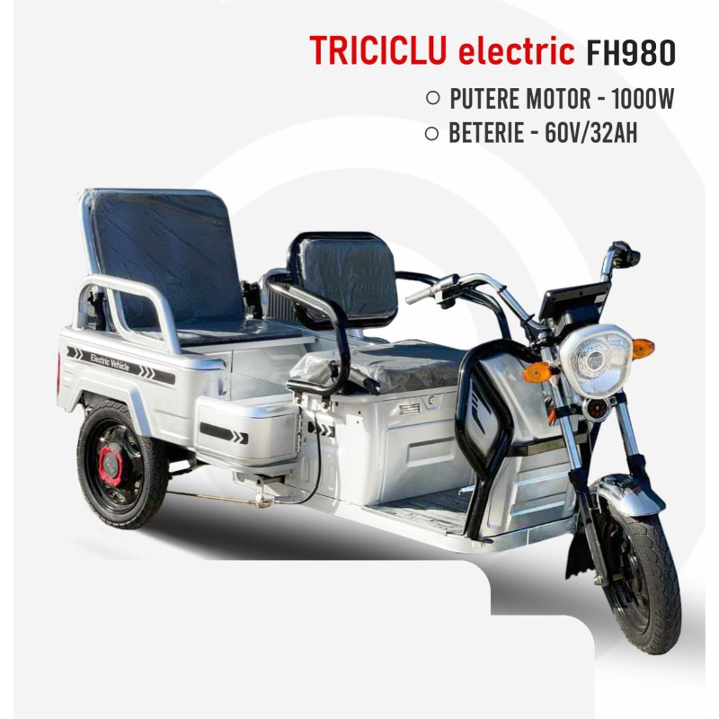 Triciclu electric FH980 1000W-60V/32A