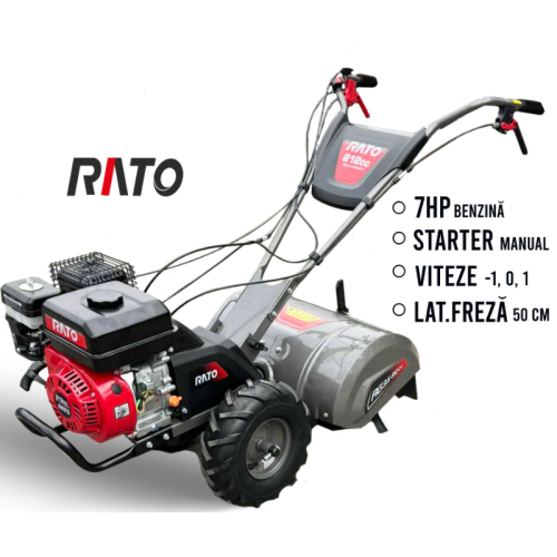 Motocultor benzina RATO 55 7 HP Freza spate