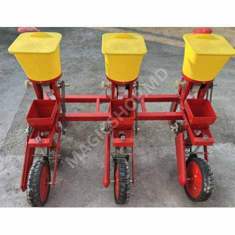 Semănătoare de Porumb cu 3 Rânduri Cu Feltilizare