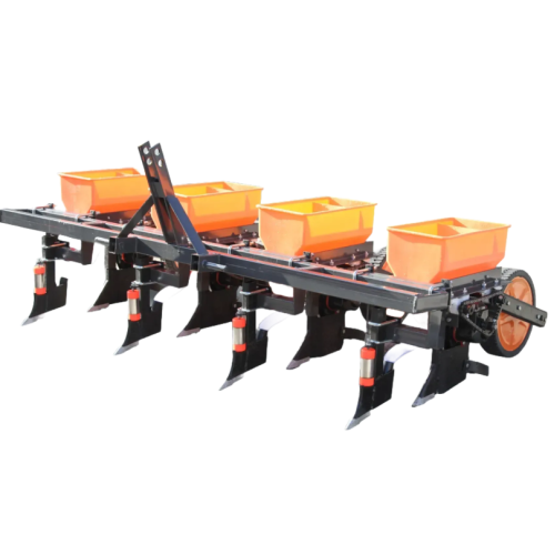Semănătoare 4 rânduri pentru minitractor, cu distribuitor de îngrășăminte