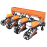 Semănătoare 4 rânduri pentru minitractor, cu distribuitor de îngrășăminte