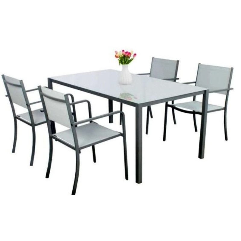 Set de grădină 4 scaune și o masă ANH0884KPL