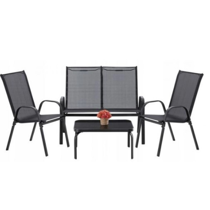 Set de grădină bancă, 2 scaune și masă NEO 6397