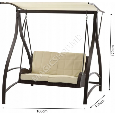 Balansoar de grădină cu copertină KRE3132