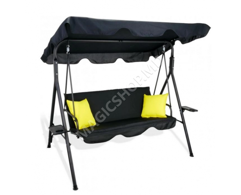 Balansoar cu suporturi pentru pahare KRE9689 Negru; Gri; Albastru