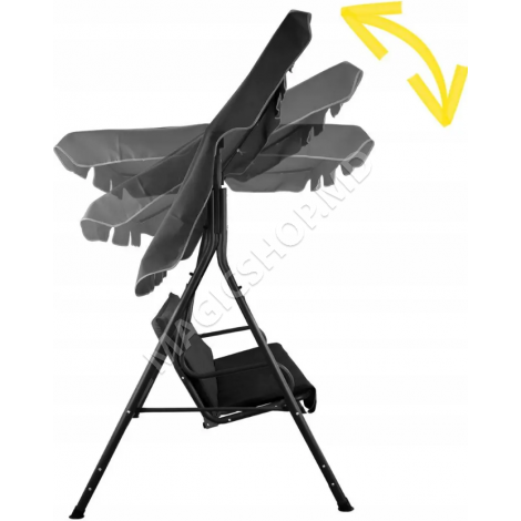 Balansoar cu suporturi pentru pahare KRE9689 Negru; Gri; Albastru