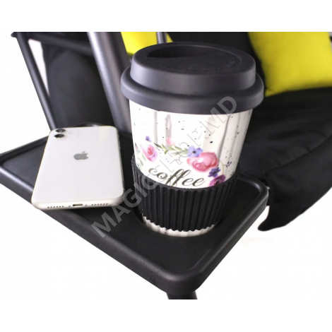 Balansoar cu suporturi pentru pahare KRE9689 Negru; Gri; Albastru